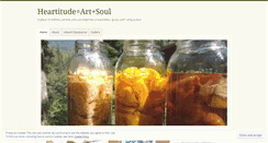 Desktop Screenshot of heartitudeartandsoul.wordpress.com