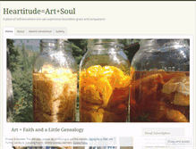 Tablet Screenshot of heartitudeartandsoul.wordpress.com