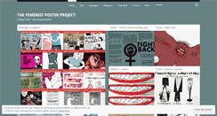 Desktop Screenshot of feministposterproject.wordpress.com