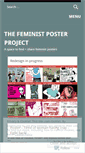 Mobile Screenshot of feministposterproject.wordpress.com