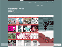 Tablet Screenshot of feministposterproject.wordpress.com