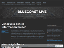 Tablet Screenshot of bluecoastlive.wordpress.com