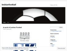 Tablet Screenshot of lesbianfootball.wordpress.com