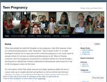 Tablet Screenshot of pregnantteens.wordpress.com