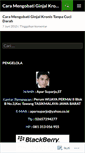 Mobile Screenshot of caramengobatiginjalkronistanpacucidarahel.wordpress.com