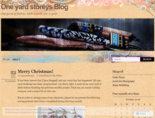 Tablet Screenshot of oneyardstoreys.wordpress.com