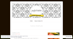 Desktop Screenshot of joyfultable.wordpress.com