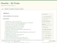 Tablet Screenshot of ocasionenventa.wordpress.com