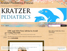 Tablet Screenshot of kratzerpediatrics.wordpress.com