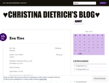 Tablet Screenshot of dietrichcd.wordpress.com