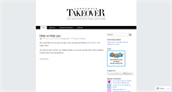 Desktop Screenshot of corporatetakeover.wordpress.com