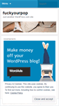 Mobile Screenshot of fuckyourpop.wordpress.com