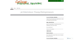 Desktop Screenshot of collegepersonalbranding.wordpress.com