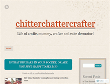 Tablet Screenshot of chitterchattercrafter.wordpress.com