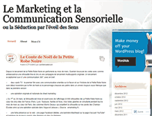Tablet Screenshot of comsensorielle.wordpress.com