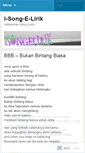 Mobile Screenshot of isongelirik.wordpress.com