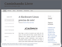 Tablet Screenshot of caminhandolivre.wordpress.com