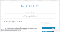 Desktop Screenshot of kaushalpar.wordpress.com