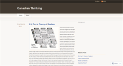 Desktop Screenshot of canadianthinking.wordpress.com