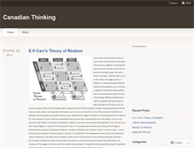 Tablet Screenshot of canadianthinking.wordpress.com