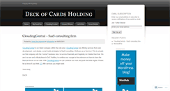 Desktop Screenshot of deckofcardsholding.wordpress.com