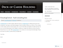 Tablet Screenshot of deckofcardsholding.wordpress.com