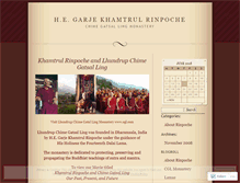Tablet Screenshot of garjekhamtrulrinpoche.wordpress.com