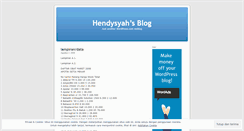 Desktop Screenshot of hendysyah.wordpress.com