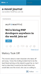 Mobile Screenshot of anoveljournal.wordpress.com