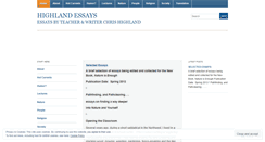Desktop Screenshot of highlandwritings.wordpress.com