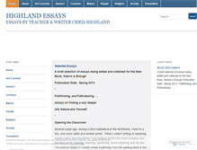 Tablet Screenshot of highlandwritings.wordpress.com