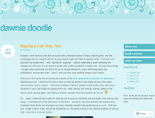 Tablet Screenshot of dawniedoodle.wordpress.com