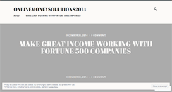 Desktop Screenshot of onlinemoneysolutions2014.wordpress.com
