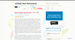 Desktop Screenshot of dailysoulnurturance.wordpress.com