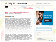 Tablet Screenshot of dailysoulnurturance.wordpress.com