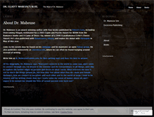 Tablet Screenshot of drelliottmabeuse.wordpress.com