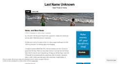 Desktop Screenshot of lastnameunknown.wordpress.com