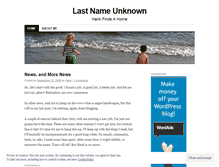 Tablet Screenshot of lastnameunknown.wordpress.com