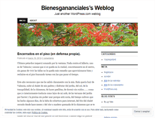 Tablet Screenshot of bienesgananciales.wordpress.com