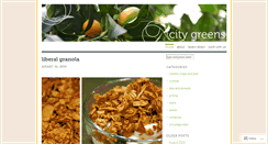 Desktop Screenshot of citygreens.wordpress.com