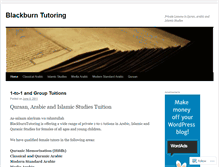 Tablet Screenshot of blackburntutoring.wordpress.com