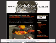 Tablet Screenshot of lickthebowlcomau.wordpress.com