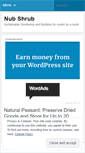 Mobile Screenshot of nubshrub.wordpress.com