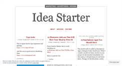 Desktop Screenshot of ideastarter.wordpress.com