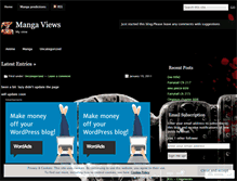 Tablet Screenshot of mangaviews.wordpress.com