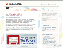 Tablet Screenshot of mamahabla.wordpress.com