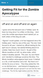 Mobile Screenshot of gettingfitforthezombieapocalypse.wordpress.com