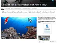 Tablet Screenshot of costaricanconservationnetwork.wordpress.com