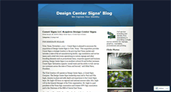 Desktop Screenshot of designcentersigns.wordpress.com