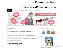 Tablet Screenshot of iloveyourlocalmerchant.wordpress.com